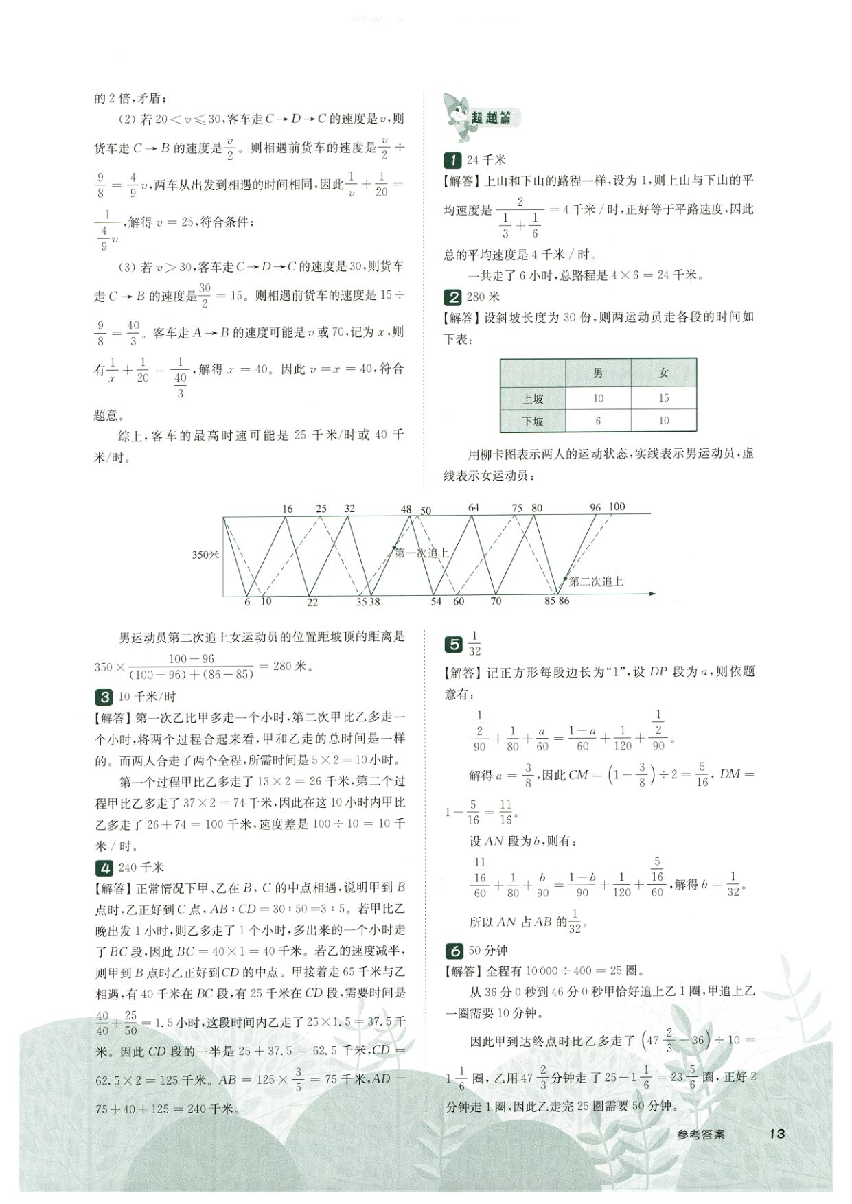 第 520 讲 · 行程问题五 · 答案第 4 页