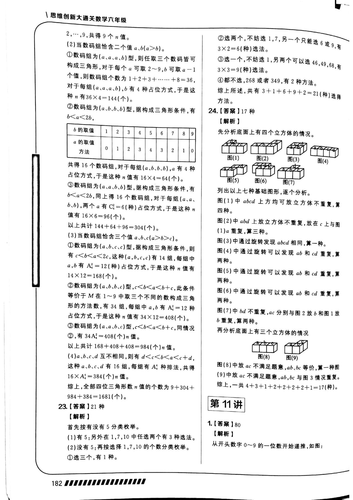 第 11 讲 · 计数综合（二） · 答案第 1 页